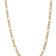 14k Yellow Gold 7.3mm Figaro Link 24 Inch Chain