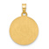 14K Two-tone Gold Satin Our Guardian Angel Medal Pendant