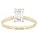 Lab-Grown Diamond Emerald-Cut Solitaire Ring In 14K Gold 1.10ct
