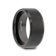 ELISE Black Tungsten Ring with Polished Beveled Edges and Brush Finished
Center 10mm