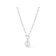 Freshwater Pearl Paperclip Chain Toggle Necklace In Sterling Silver 18 Inch