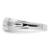 Rhodium Over 14K White Gold Lab Grown Diamond Men's Ring