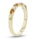 Citrine and Diamond 14k Yellow Gold Band Ring 0.45ctw