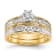 14K Yellow Gold AA Quality Engagement Ring