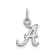 Rhodium Over Sterling Silver LogoArt University of Alabama Extra Small Pendant