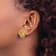14k Yellow Gold 19mm Love Knot Stud Earrings