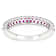 Lab-Created Ruby Stackable Band Ring In Sterling Silver