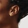 14k Yellow Gold Diamond-Cut Palm Tree Stud Earrings