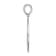 Rhodium Over Sterling Silver Polished Cape Cod Cut-out Pendant