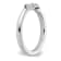 Sterling Silver Stackable Expressions Dangle Heart Diamond Ring 0.045ctw