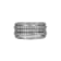White Cubic Zirconia Platinum Over Sterling Silver Three Row Band Ring 2.57ctw