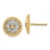 14K Yellow Gold Lab Grown Diamond SI1/SI2, G H I, Circle Post Earrings