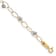 14k Yellow Gold and 14k White Gold Diamond-Cut Puff Stars Link Bracelet