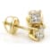 White Diamond 14k Yellow Gold Stud Earrings 0.50ctw
