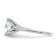 Rhodium Over 14K White Gold 3 5/8 ct. D E F Pure Light Round Moissanite
Solitaire Ring