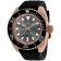 Oceanaut Men's Submersion Gray Dial, Rose Bezel, Black Rubber Strap Watch