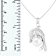 10-11mm Button White Cultured Freshwater Pearl and CZ Rhodium Over
Sterling Silver Pendant