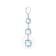 Sky Blue Cushion Topaz Sterling Silver Earrings 19ctw