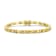 Citrine Color CZ Tennis Bracelet In 14K Gold Over Sterling Silver