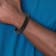 Black Leather and Stainless Steel Brushed Black IP-plated 8.5-inch Bracelet