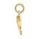 14k Yellow Gold Textured Greyhound Charm