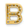 10k Yellow Gold 0.16 cttw Diamond Letter B Initial Charm