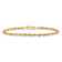 10k Yellow Gold 2.8mm Rope Link Bracelet