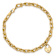 14k Yellow Gold Polished Link with Heart Lock Charm Bracelet