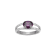 Purple And White Cubic Zirconia Platinum Over Sterling Silver Ring 2.41ctw