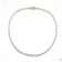 Classic CZ Tennis Necklace In 14K Gold Over Sterling Silver 16 Inch
