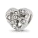 Sterling Silver Cut-out Heart and Preciosa Crystal Bead