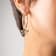 14K Yellow Gold Over Sterling Silver Acrylic Mini Butterfly Charm Hoop
Earrings in Clear