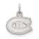 Rhodium Over Sterling Silver NHL LogoArt Montreal Canadiens Extra Small Pendant