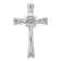 Rhodium Over 14k White Gold Vibrant Moving Diamond Cross Chain Slide
