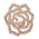 14k Rose Gold Diamond Fancy Flower Chain Slide