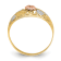 14K Floral Dome Ring