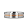 ZEUS Flat Brushed Finish Tungsten Carbide Ring with Rose Gold Plated
Groove- 6mm
