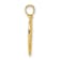 14K Yellow Gold Polished Te Amo Spanish Religious Break-apart Heart Pendant