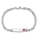 Rhodium Over 14k White Gold Medical Soft Diamond Shape Red Enamel
Mariner Link ID Bracelet