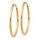 14k Yellow Gold 1" Endless Hoop Earrings