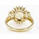 Yellow Beryl Oval And White Diamond Three-Stone Ring In Solid 14K Yellow
Gold 2.52ctw