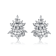 Marquise CZ Cluster Stud Earrings In Sterling Silver 18.40ctw
