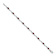 Rhodium Over 10k White Gold Fancy Diamond and Garnet Bracelet