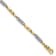 14K Yellow and White Gold 4.6mm Hand-Polished Fancy Link Bracelet
