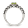 Sterling Silver with 14K Accent Antiqued Peridot Ring