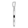 14K White Gold Gatsby Diamond Initial S Charm