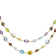 Multi-Gem 14k Yellow Gold 18" Necklace 18.15ctw
