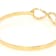 Infinity Bracelet In 18K Gold Over Bronze