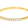 Lab-Grown Diamond Flex Bangle In 14K Gold Over Sterling Silver