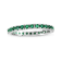 0.66ctw Emerald Eternity Band Ring in 14k White Gold